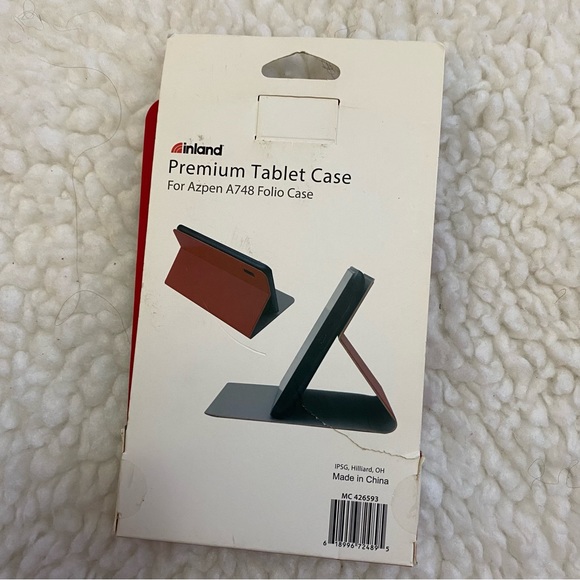 Inland Premium Tablet case Red 5” X 7 3/4” New - Picture 2 of 2